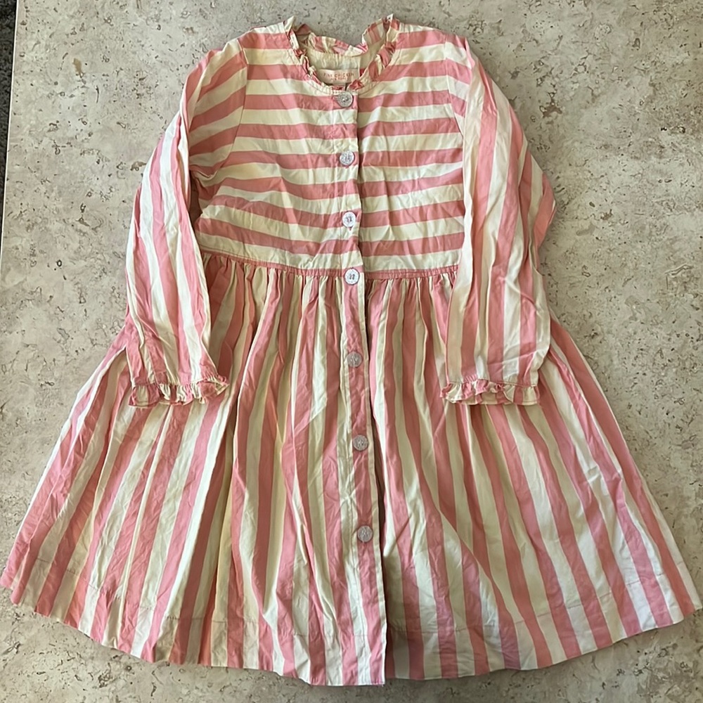 Girls Pink Chicken Dress